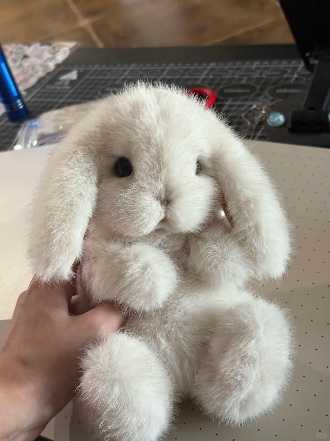 Stuffed Lop-eared Bunny Sewing Pattern with Photo Tutorial, Rabbit Sewing Patterns, Stuffed Toys Realistic Bunny Soft Toy Pattern