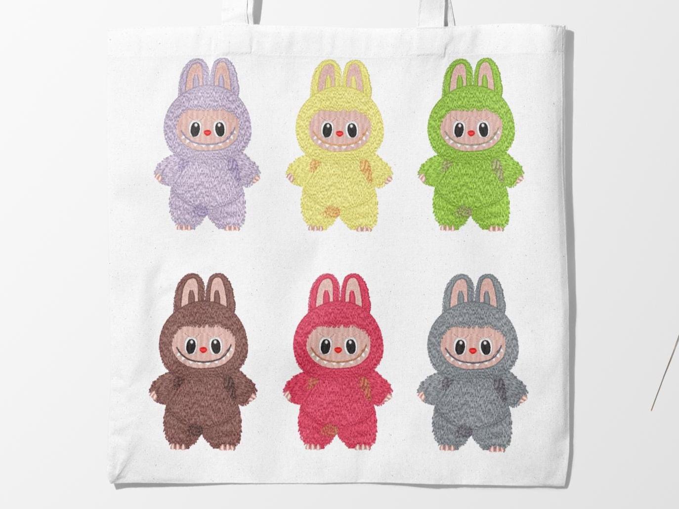 Labubu Embroidery Pattern Machine Files Embroidery Design PES DST VP3 Files DIY T-shirt Design