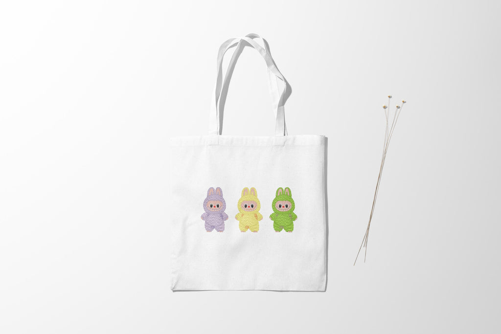 Labubu Embroidery Pattern Machine Files Embroidery Design PES DST VP3 Files DIY T-shirt Design