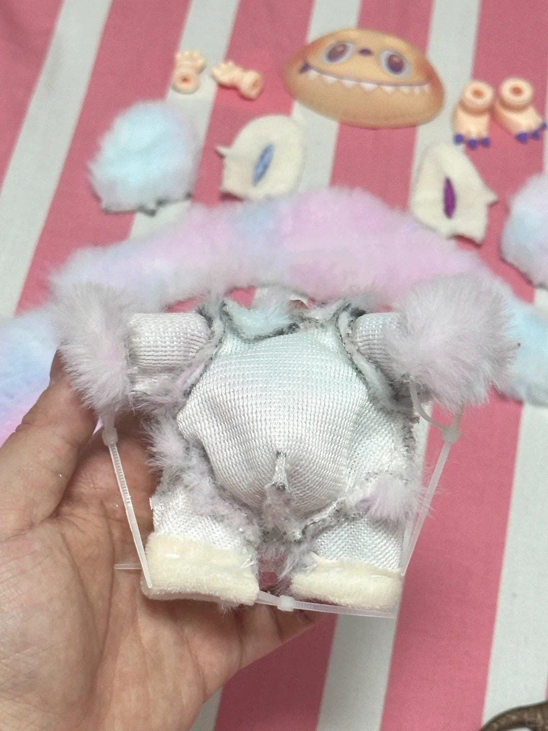 Labubu Sewing Pattern PDF (Video Tutorial Included), Cute Plush Toy Pattern, Fantasy Creature Plush DIY, Bag Charm Sewing Pattern