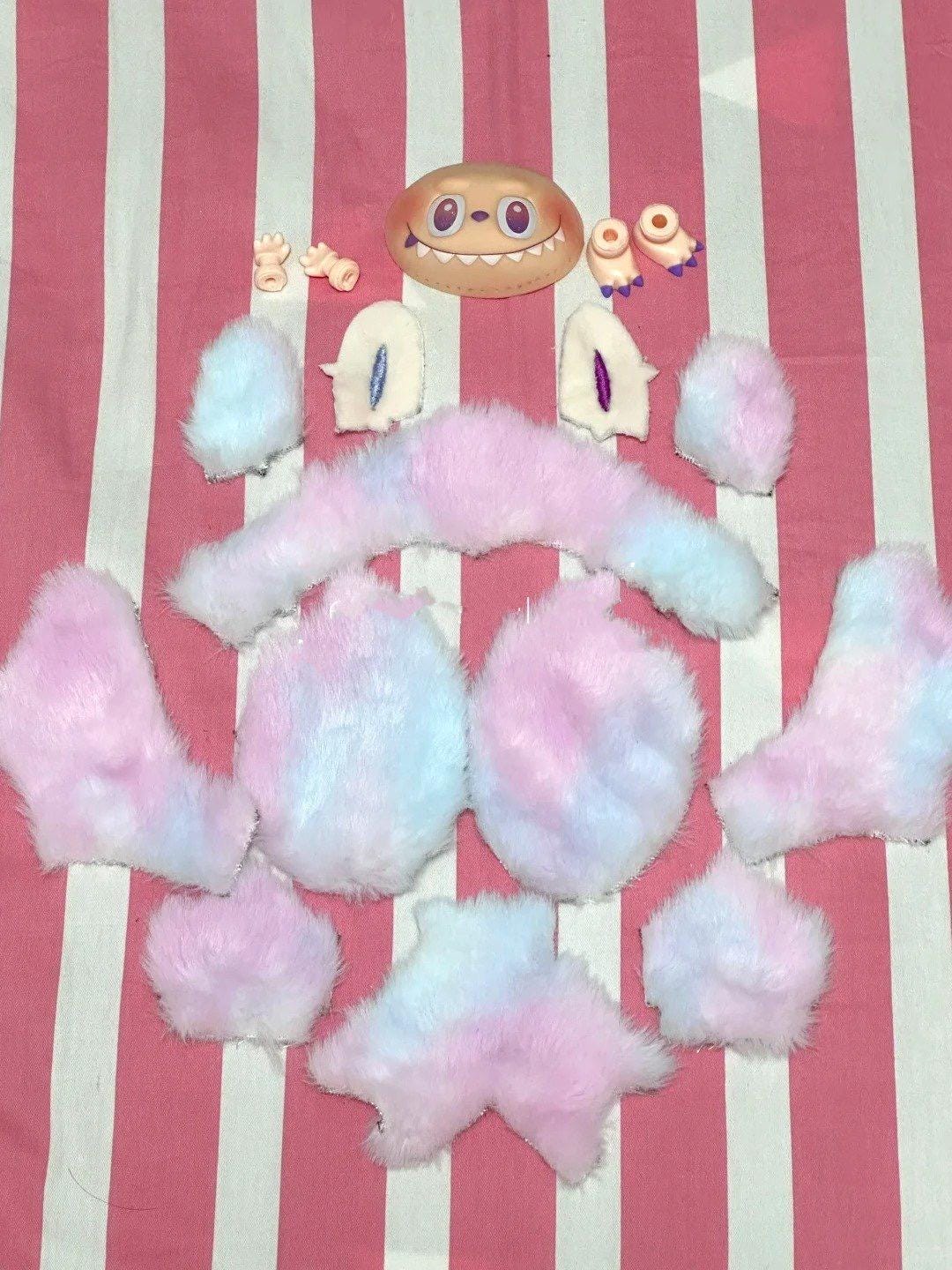 Labubu Sewing Pattern PDF (Video Tutorial Included), Cute Plush Toy Pattern, Fantasy Creature Plush DIY, Bag Charm Sewing Pattern