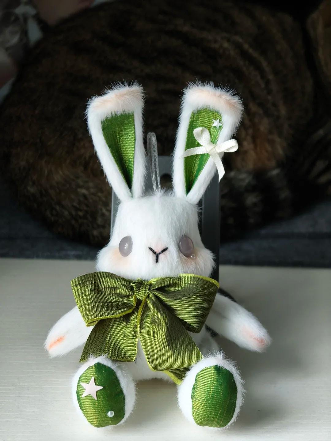 Spooky Bunny Sewing Pattern + 3h Video Tutorial, Stuffed Rabbit Sewing Patterns, Stuffed Bunny Soft Toy Pattern Bag Charm Halloween Gift