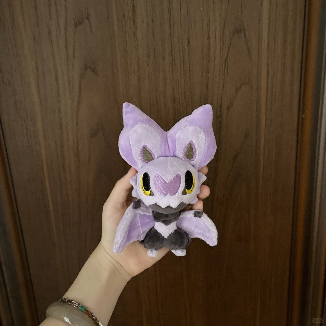 Handmade Noibat-inspired bat plush sewing pattern front view