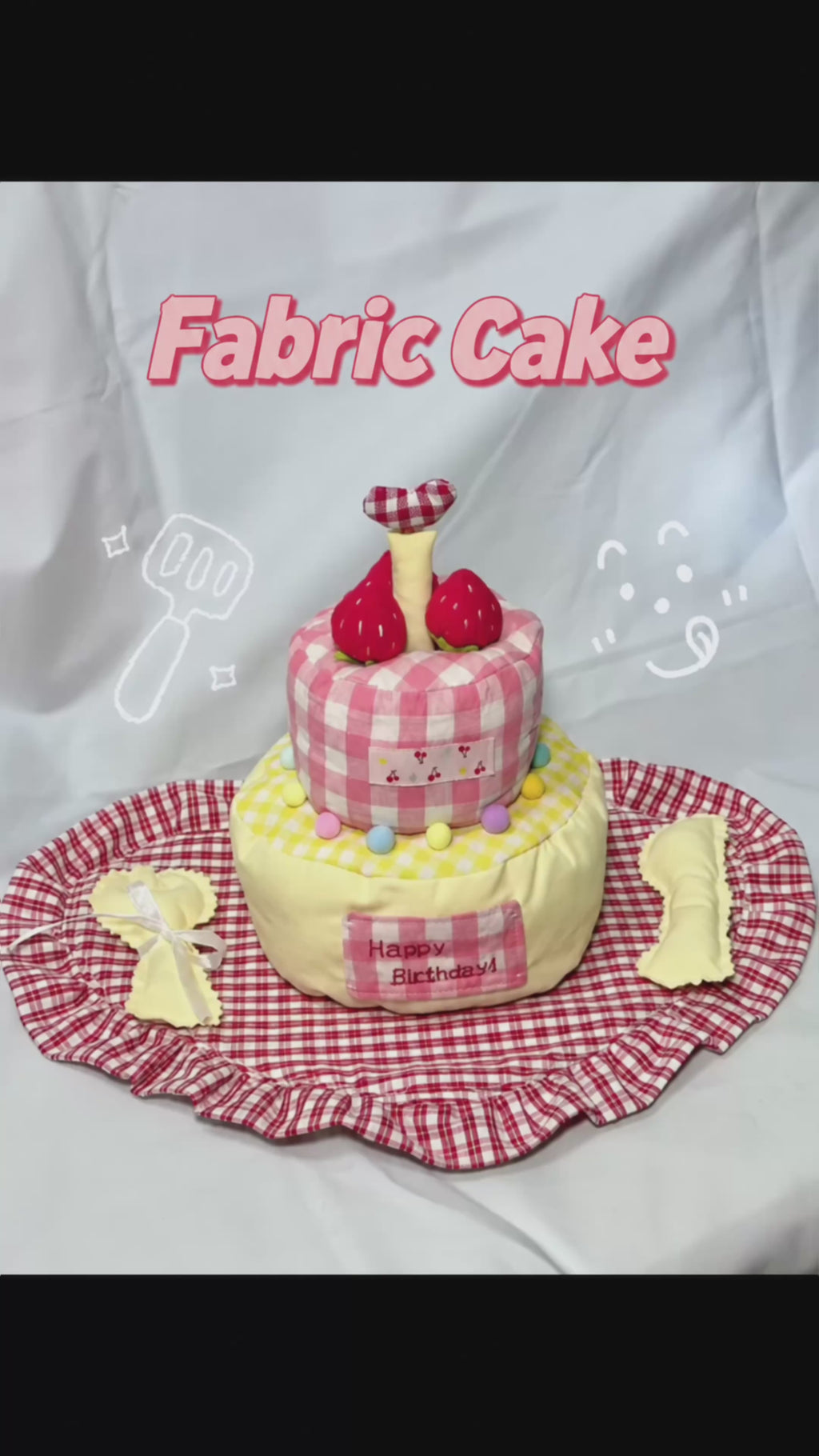 Jellycat Birthday Cake Plushie Sewing Pattern Home Decor Birthday Gift